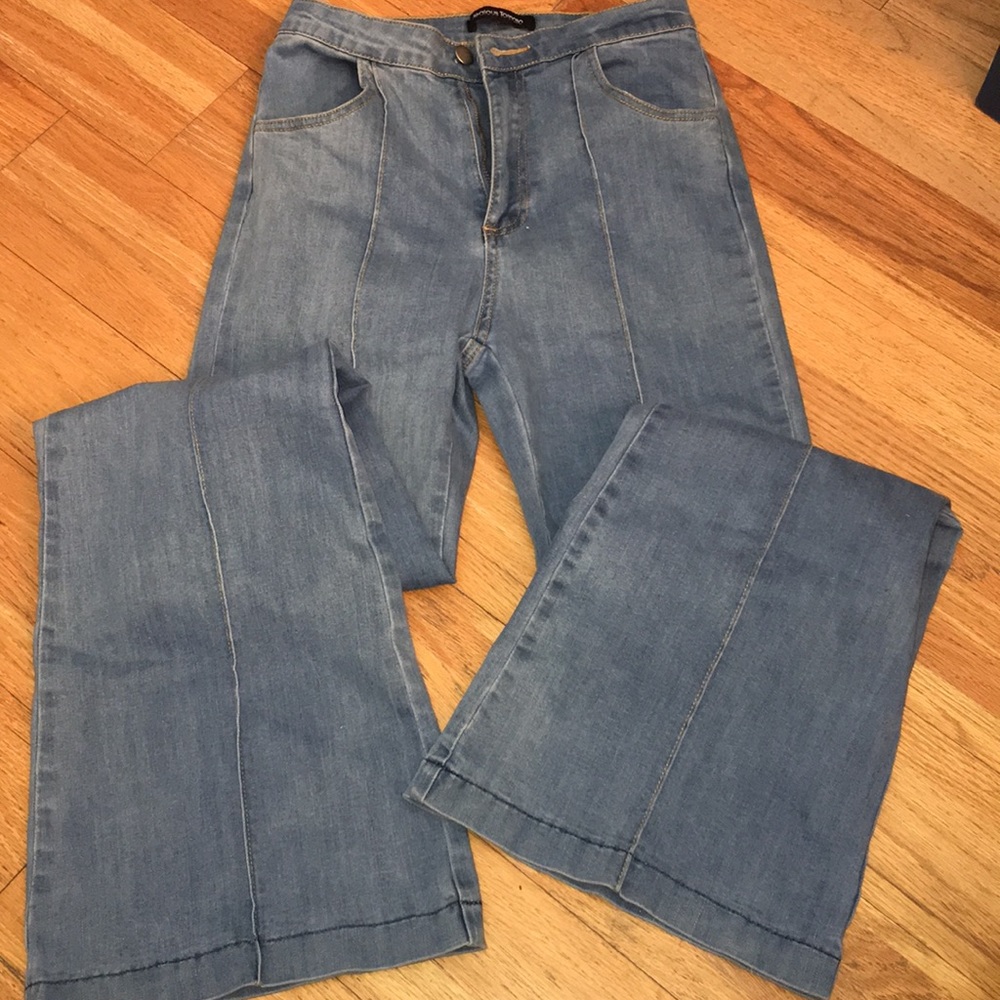 Jealous Tomato light wash jeans bell bottoms